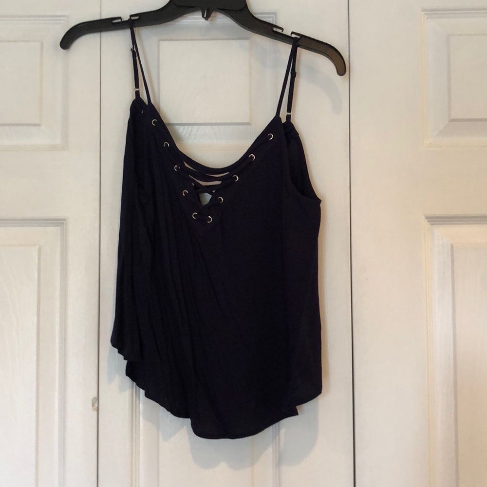 NWT Aqua Navy Blue Top